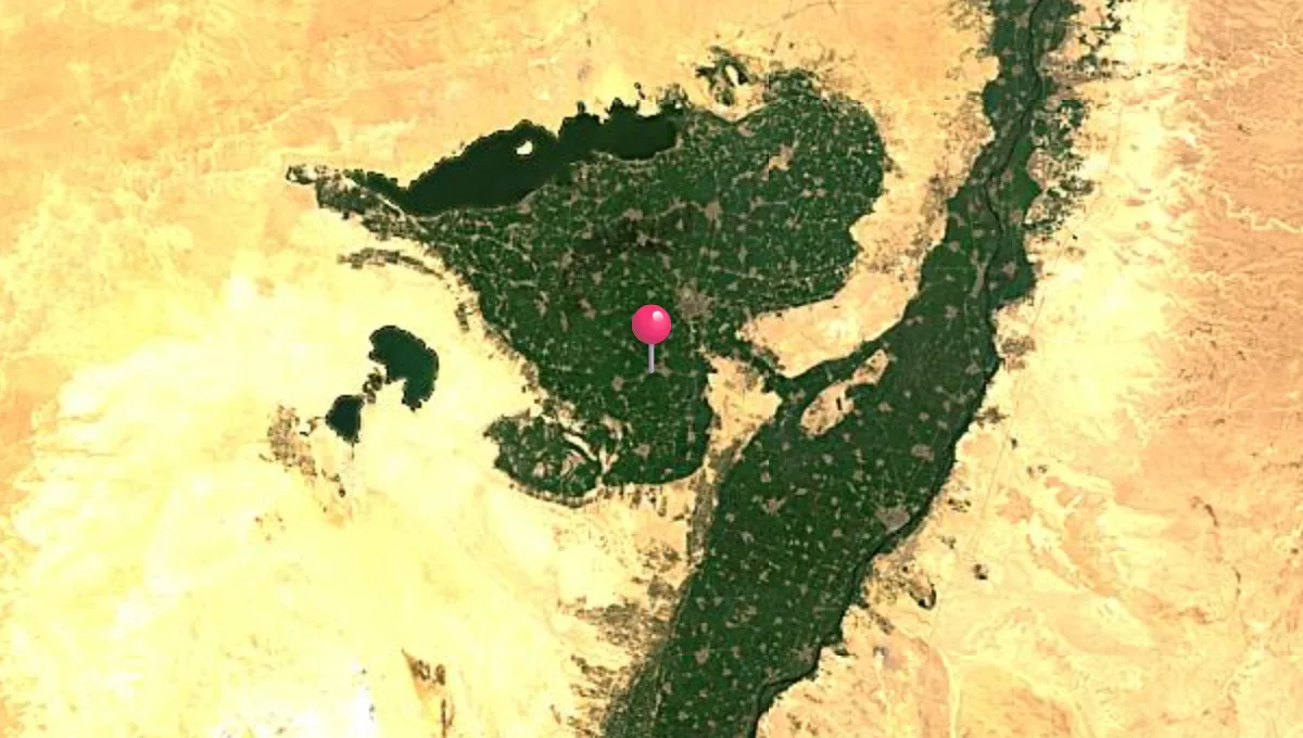 موقع أطسا على الخريطة