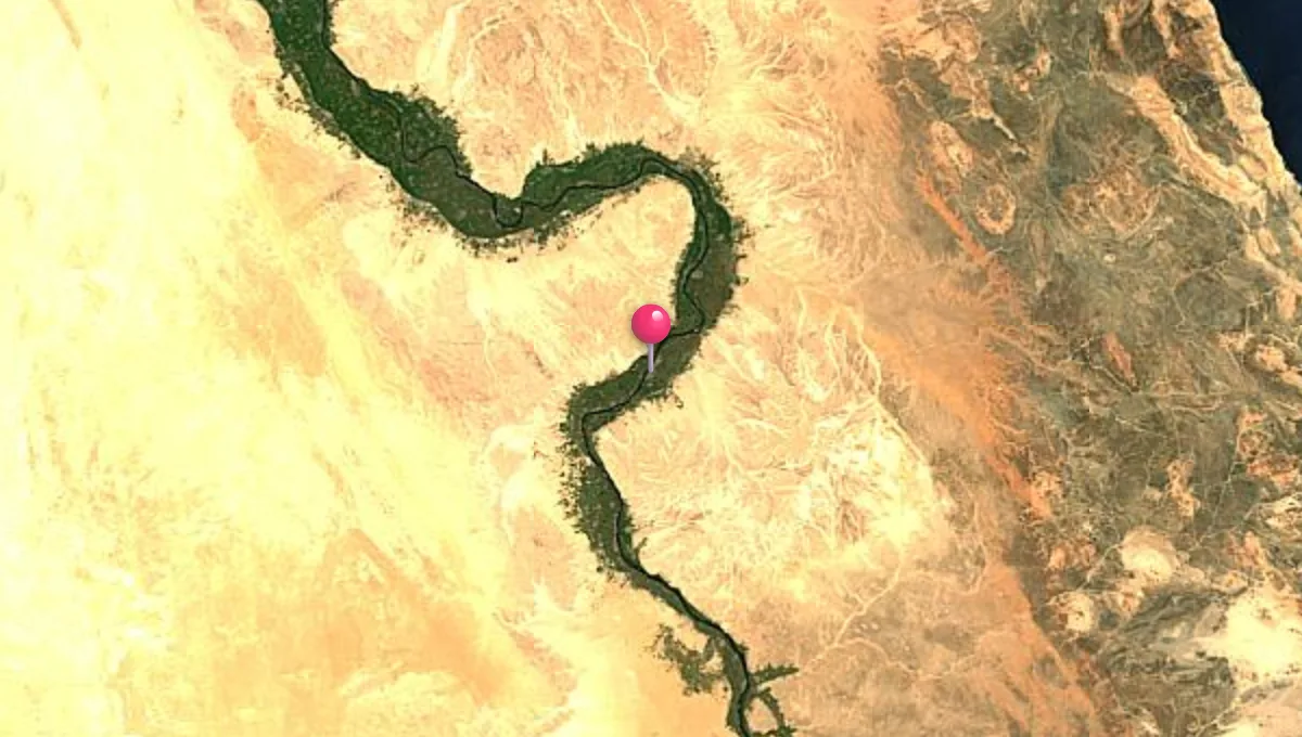 موقع الأقصر على الخريطة
