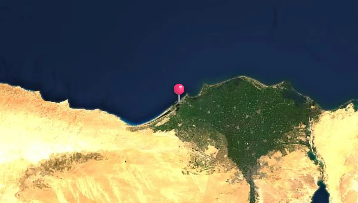 موقع الإسكندرية على الخريطة