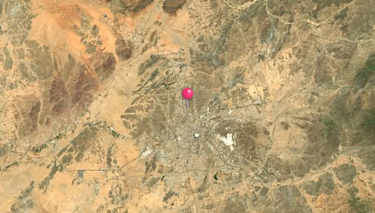 موقع التنعيم على الخريطة