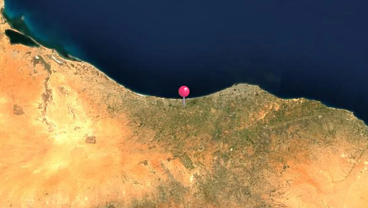 موقع الزاوية على الخريطة