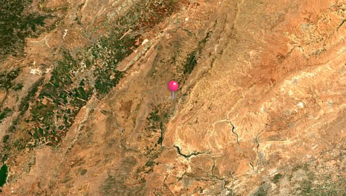 موقع الزبداني على الخريطة