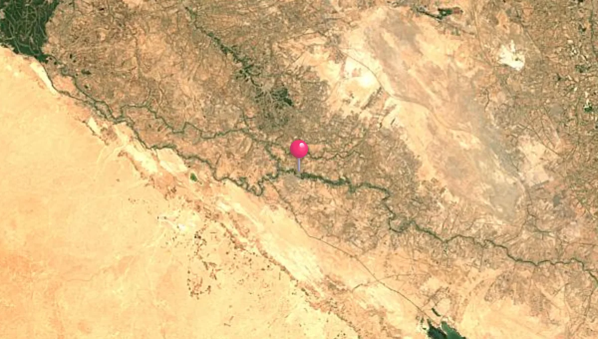 موقع السماوة على الخريطة