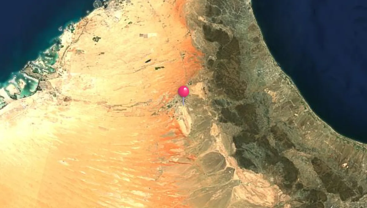 موقع العين على الخريطة