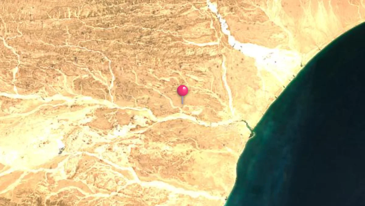 موقع الغيضة على الخريطة