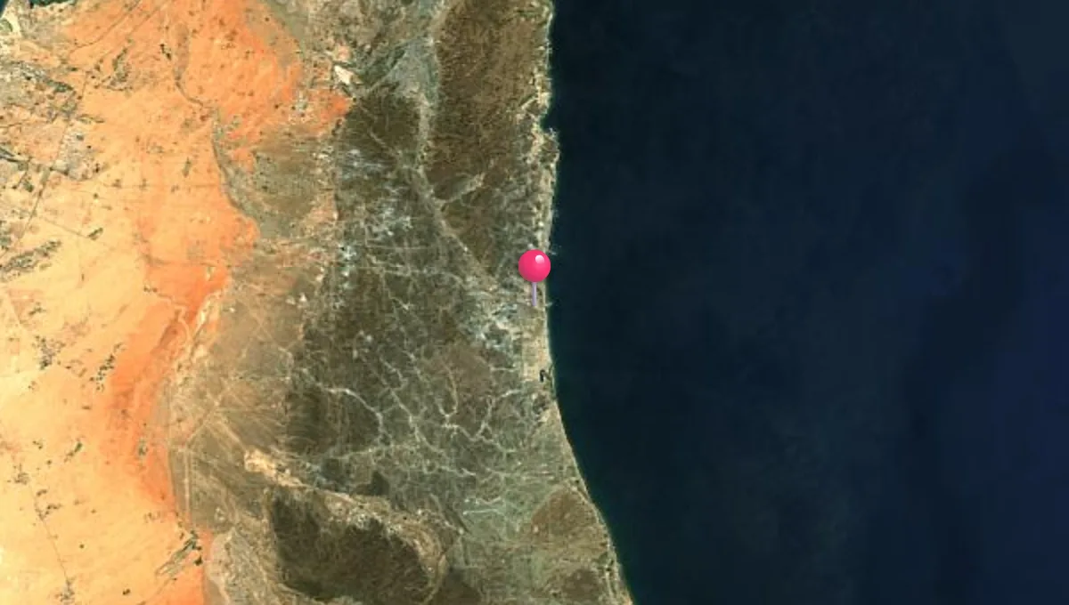 موقع الفجيرة على الخريطة