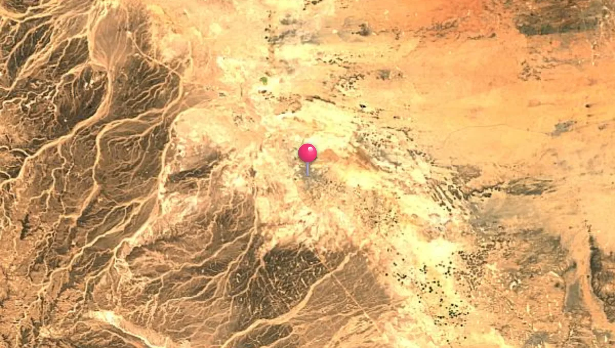 موقع القريات على الخريطة