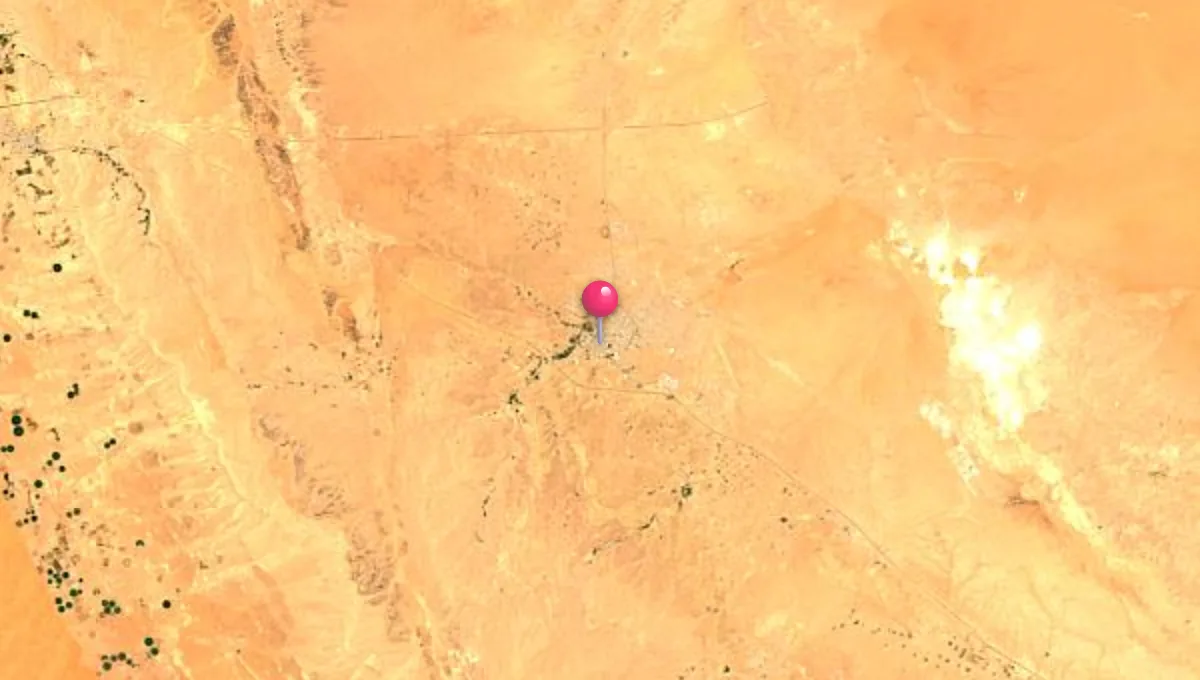 موقع المجمعة على الخريطة
