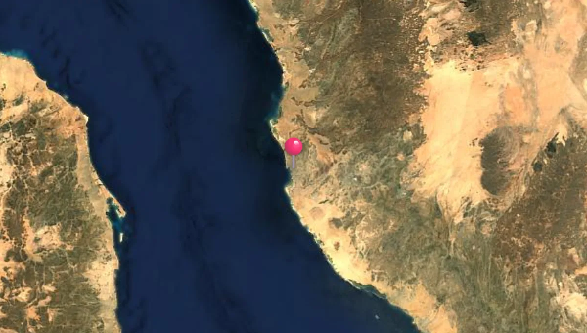 موقع جدة على الخريطة