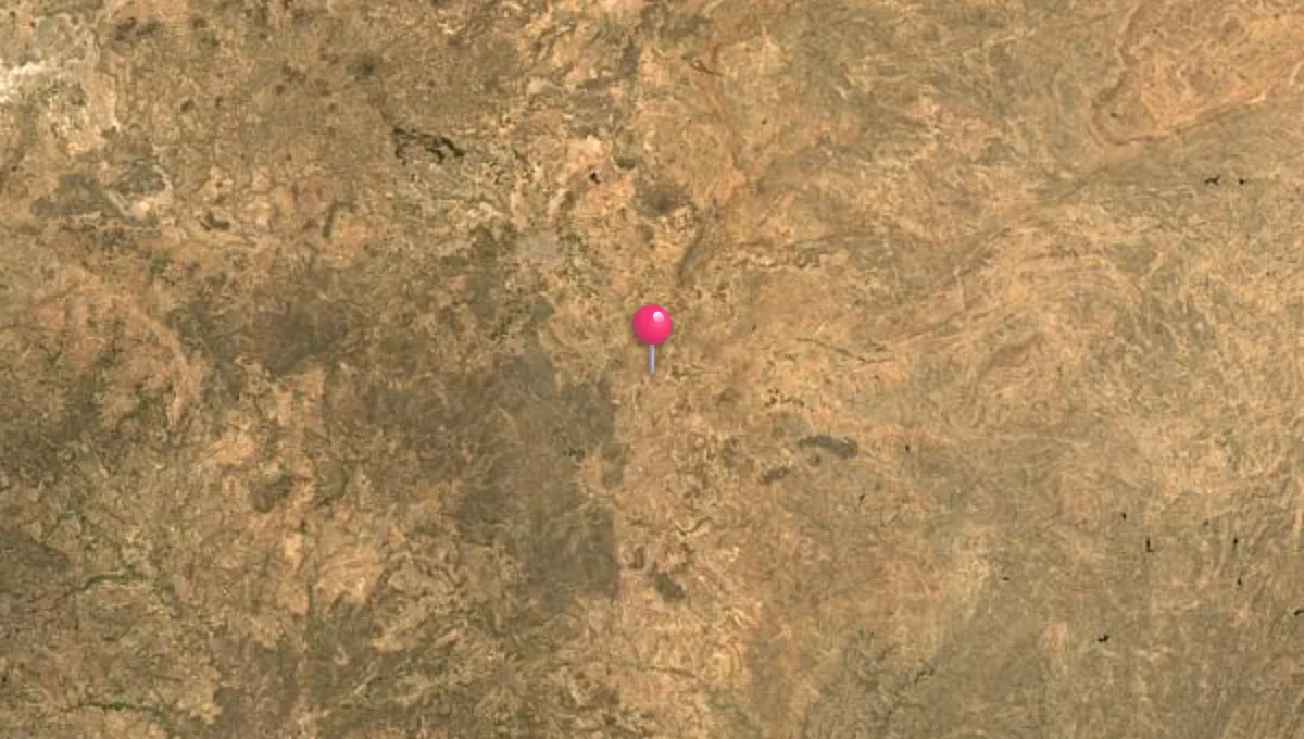 موقع رداع على الخريطة