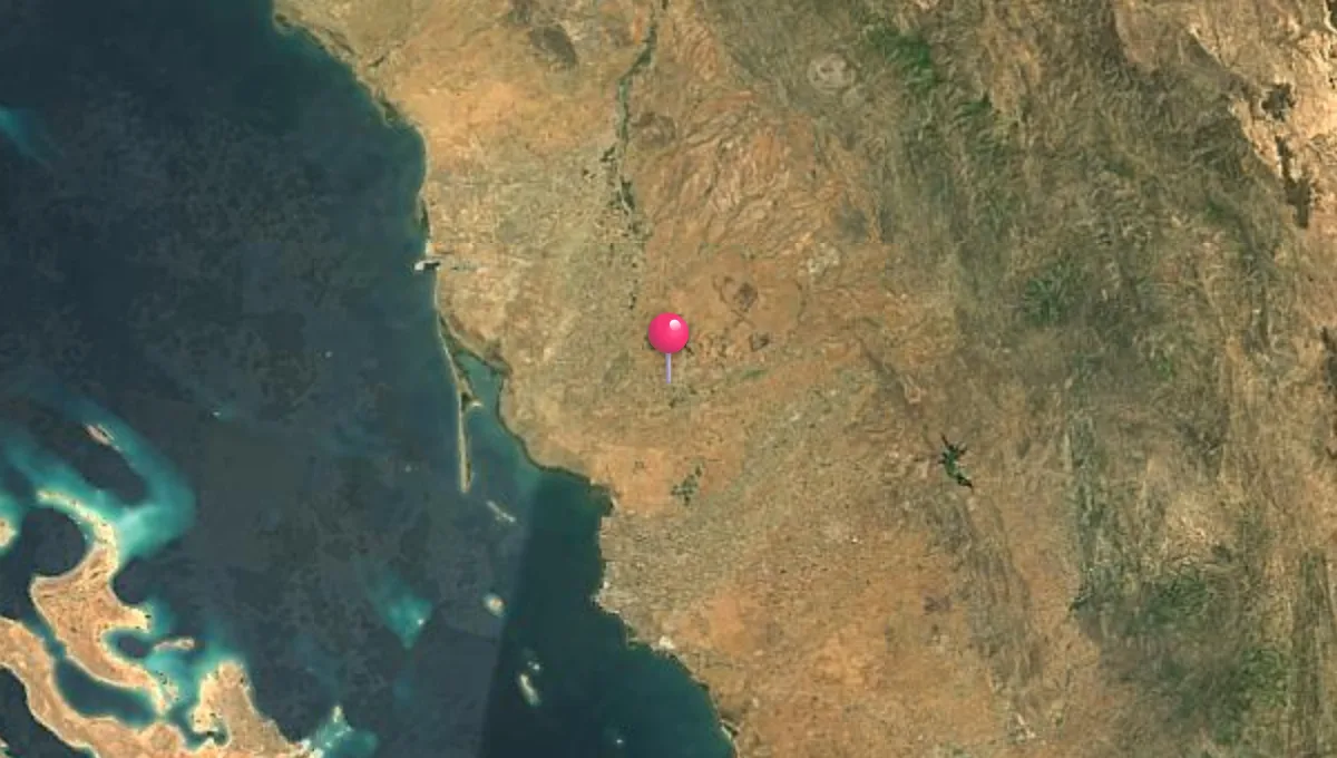 موقع صبيا على الخريطة