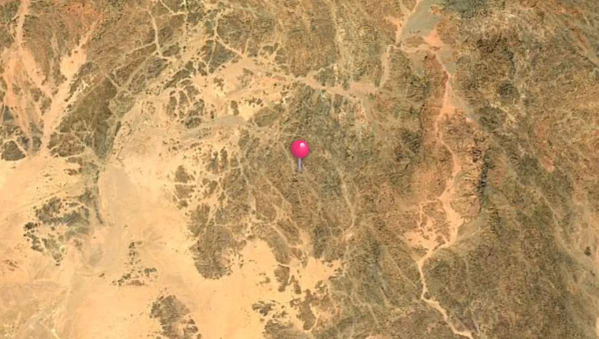 موقع نجيل على الخريطة