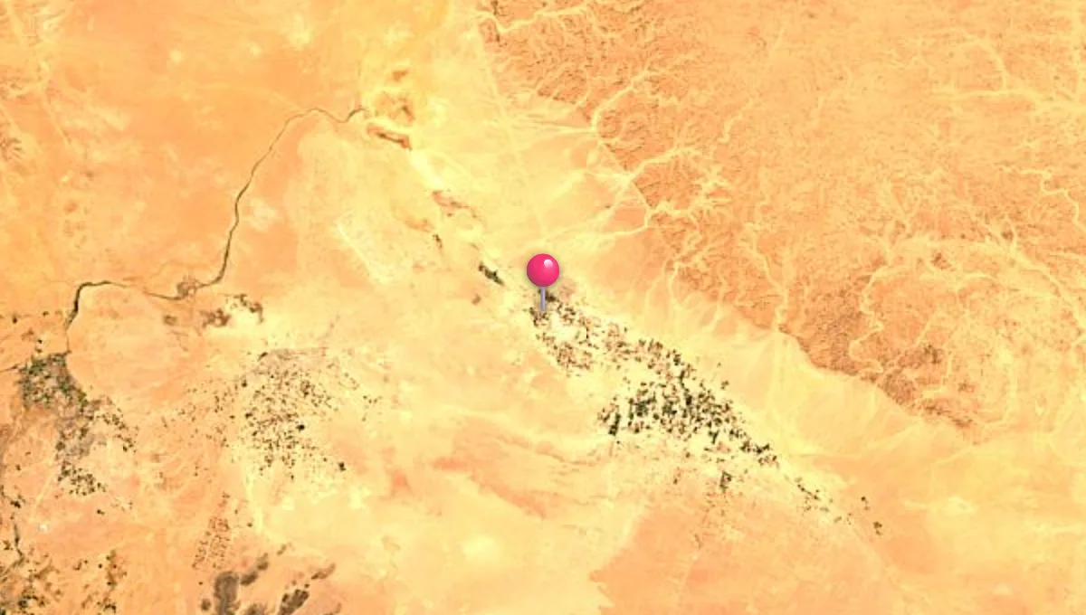 موقع ودان على الخريطة