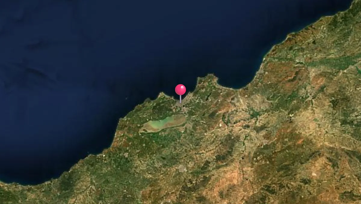 موقع وهران على الخريطة