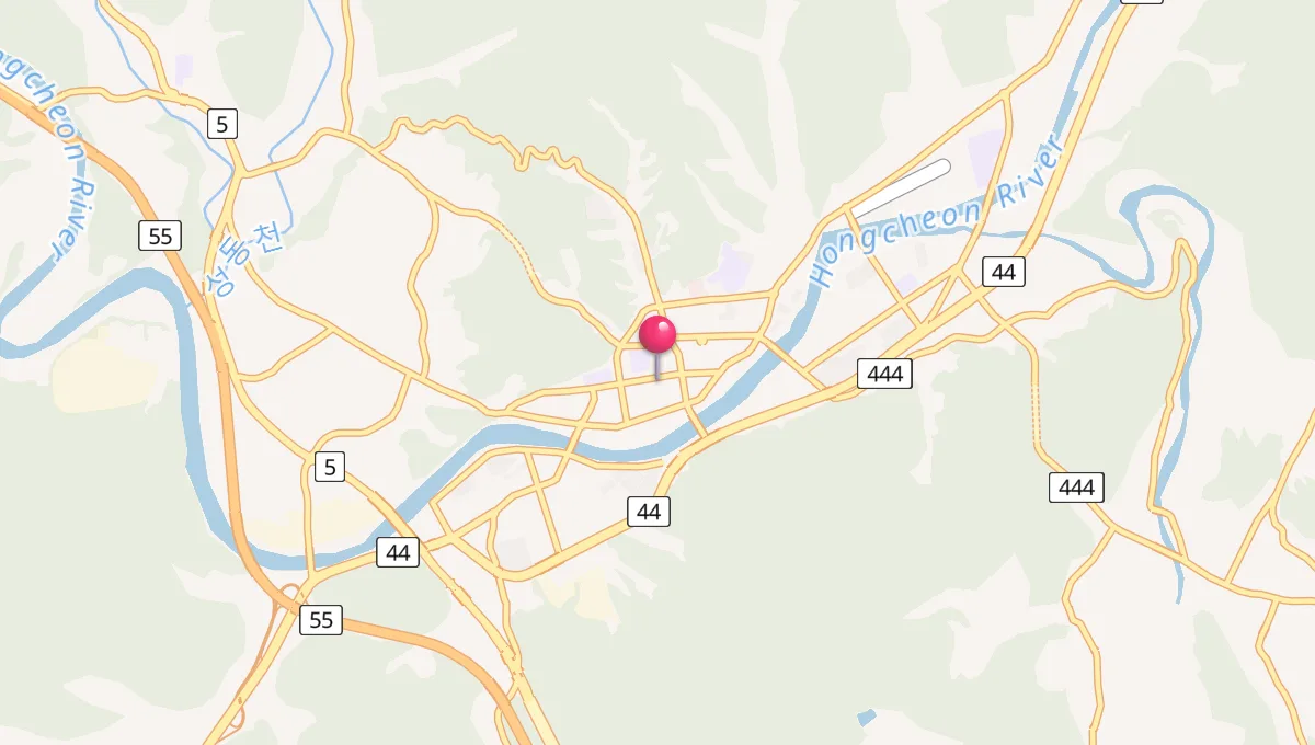 홍천군의 예배 시간