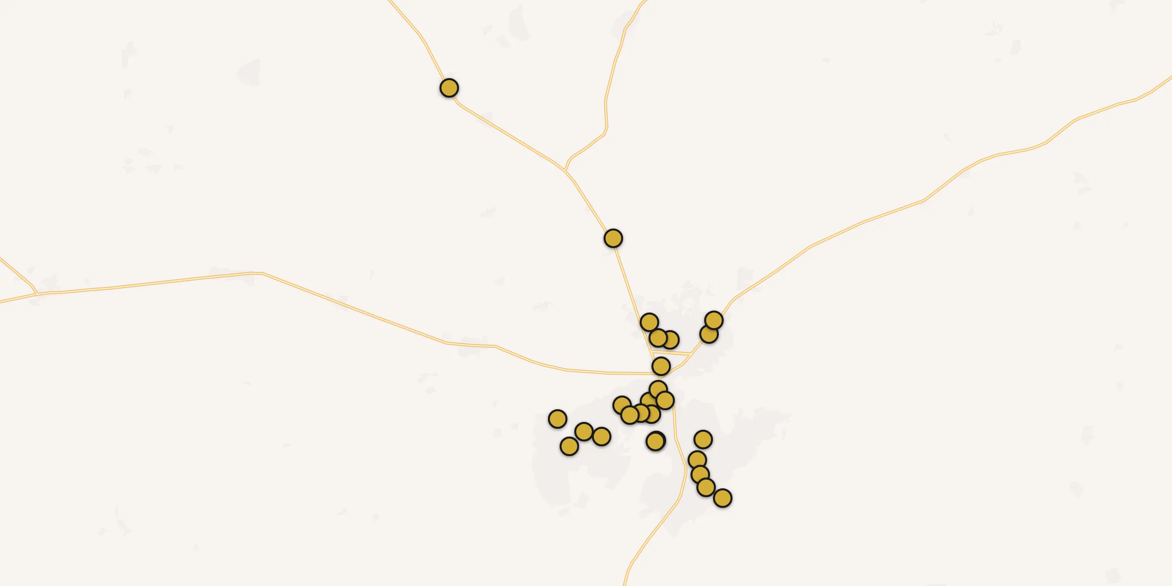 Carte des mosquées à Koutiala