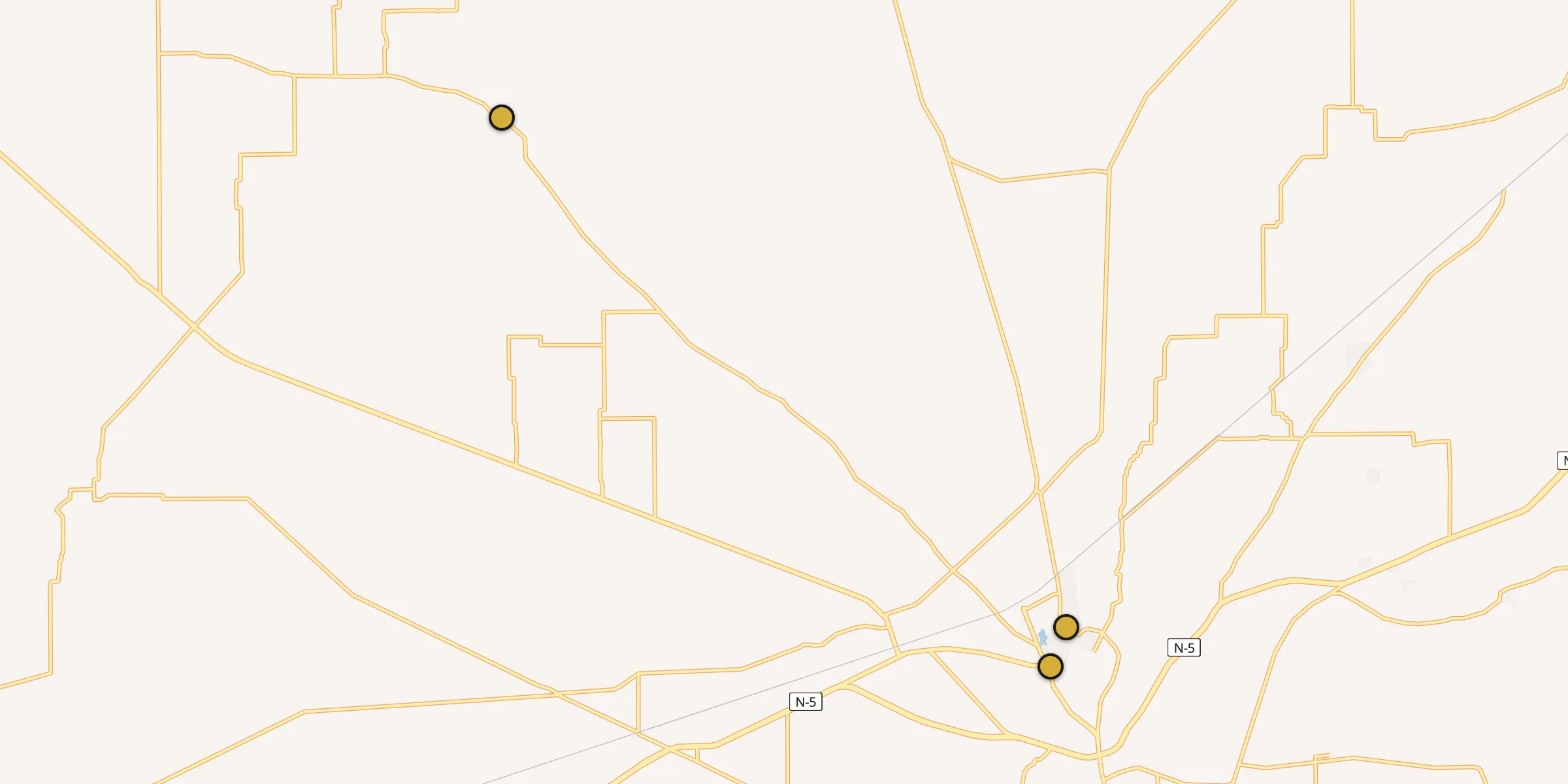 Plan des mosquées à Ahmedpur Sharqia : cliquez sur un point pour voir la fiche