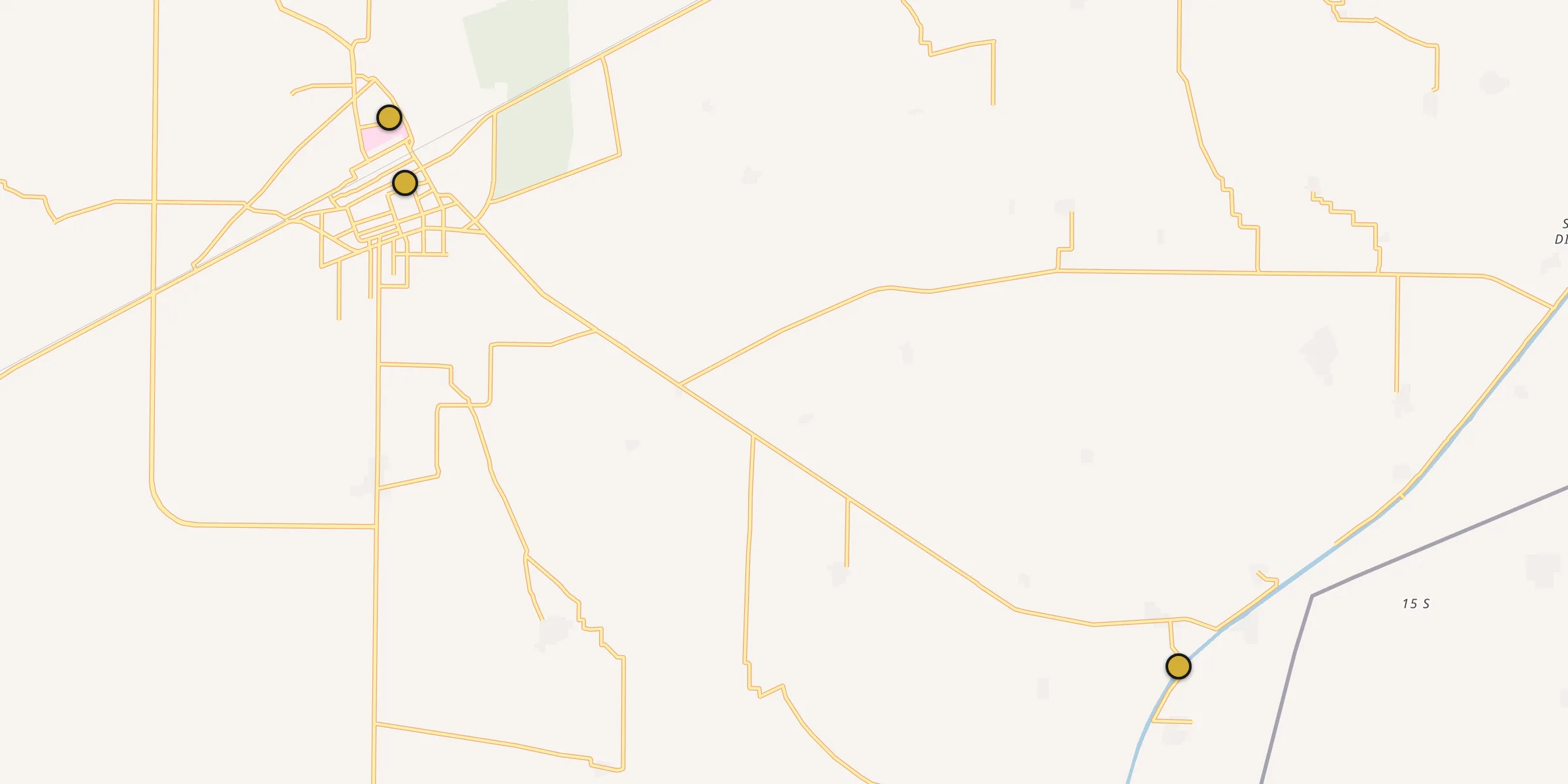 Plan des mosquées à Bahawalnagar : cliquez sur un point pour voir la fiche