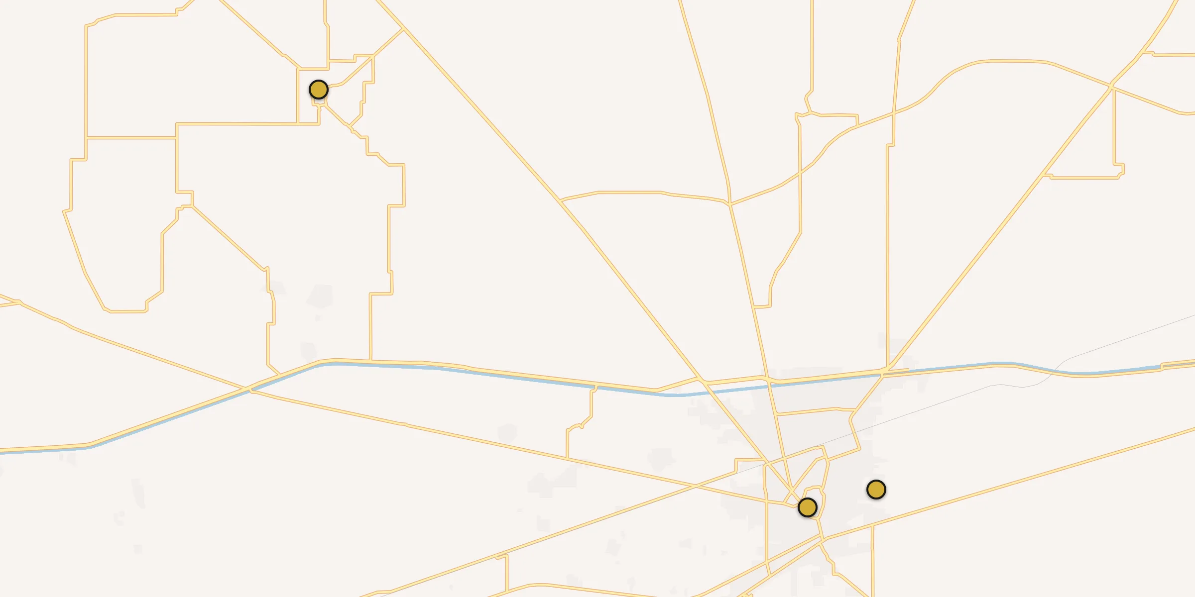 Plan des mosquées à Pakpattan : cliquez sur un point pour voir la fiche