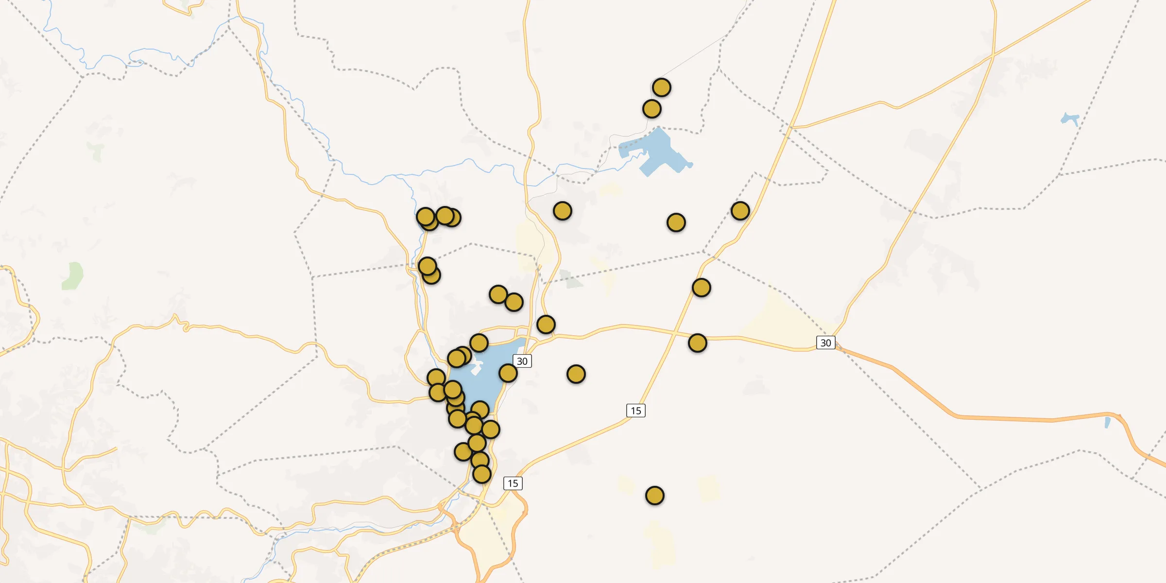 Carte des mosquées à Zarka