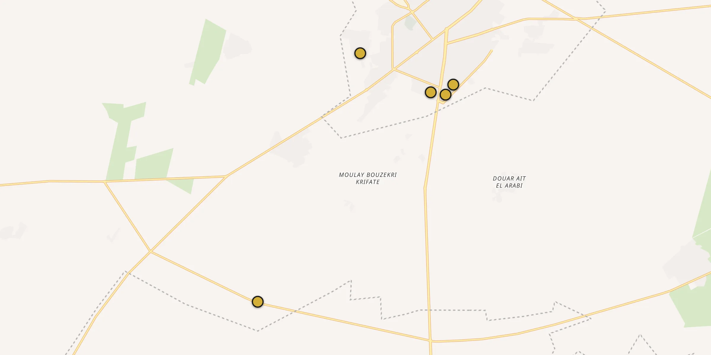 Carte des mosquées à Al Fqih Ben Çalah