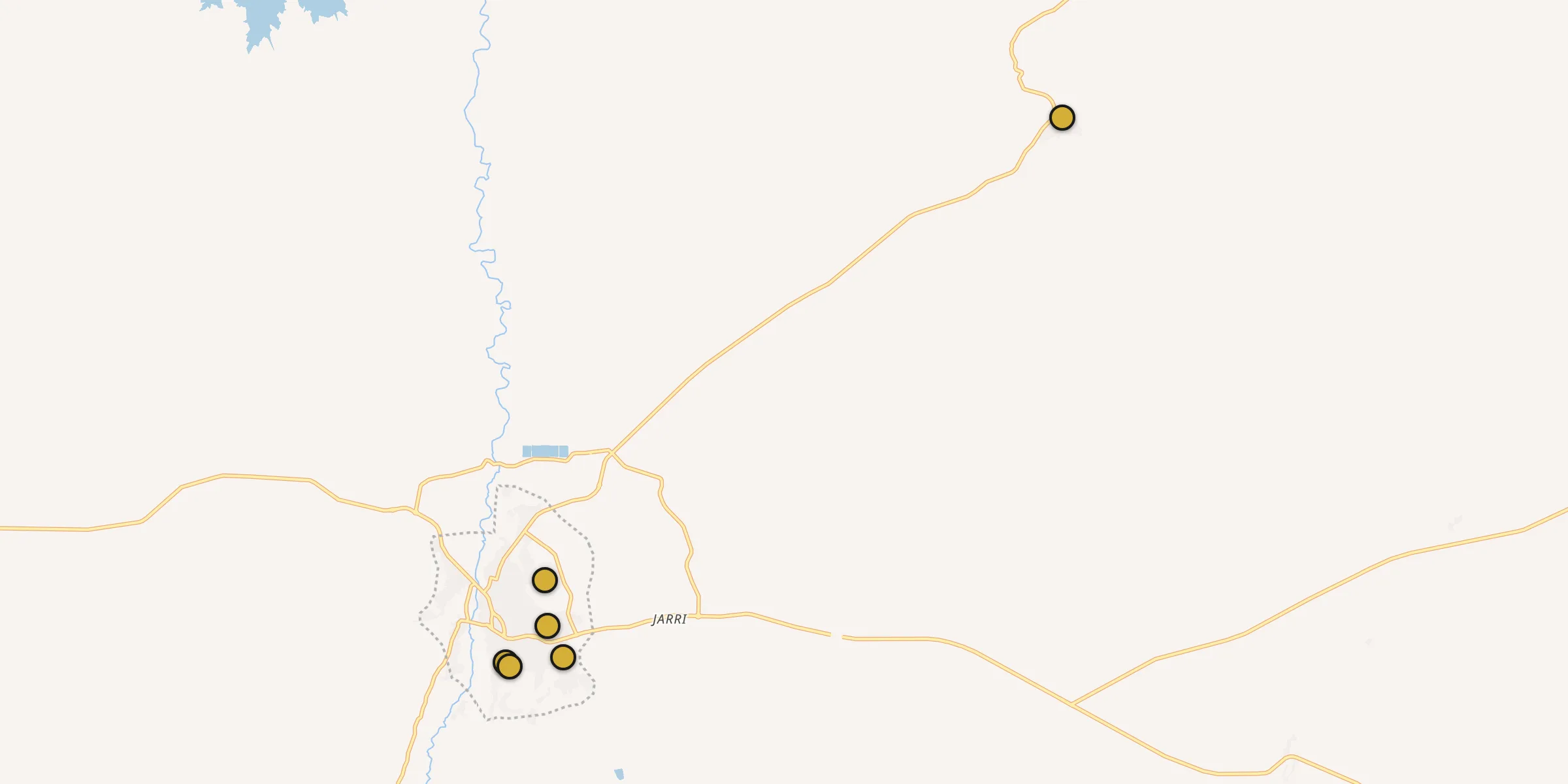 Plan des mosquées à Midelt : cliquez sur un point pour voir la fiche