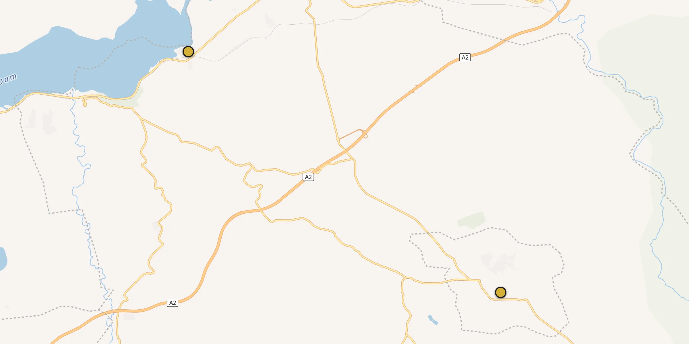 Plan des mosquées à Tahla : cliquez sur un point pour voir la fiche