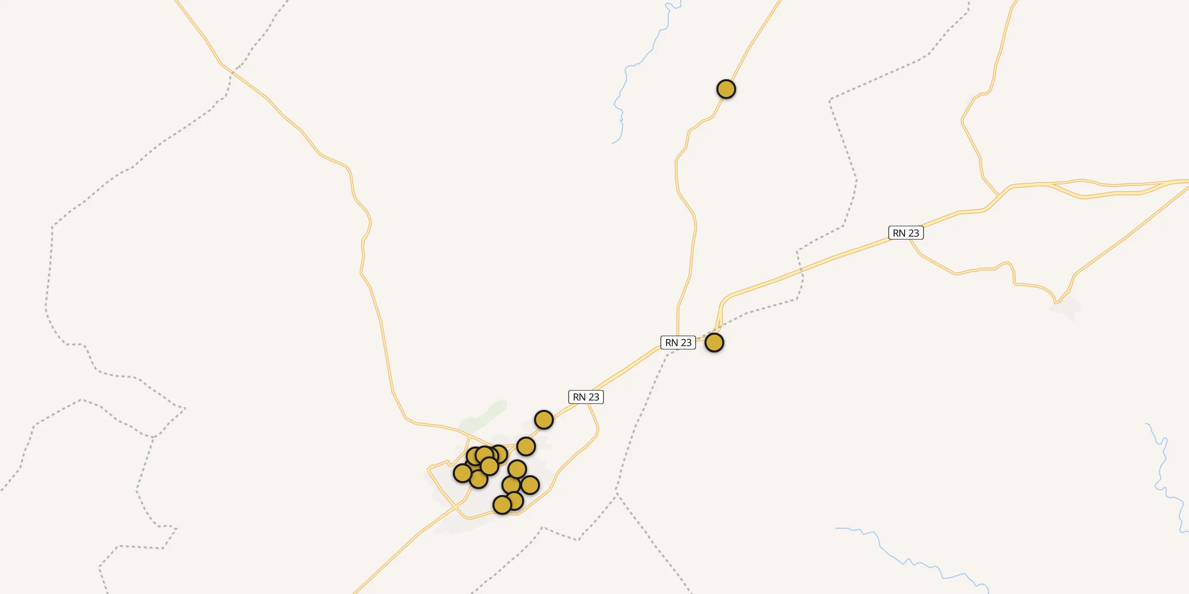 Plan des mosquées à Aflou : cliquez sur un point pour voir la fiche