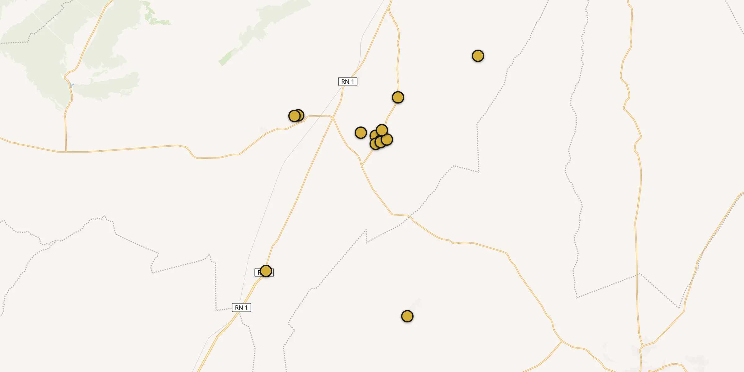 Carte des mosquées à ’Aïn el Bell