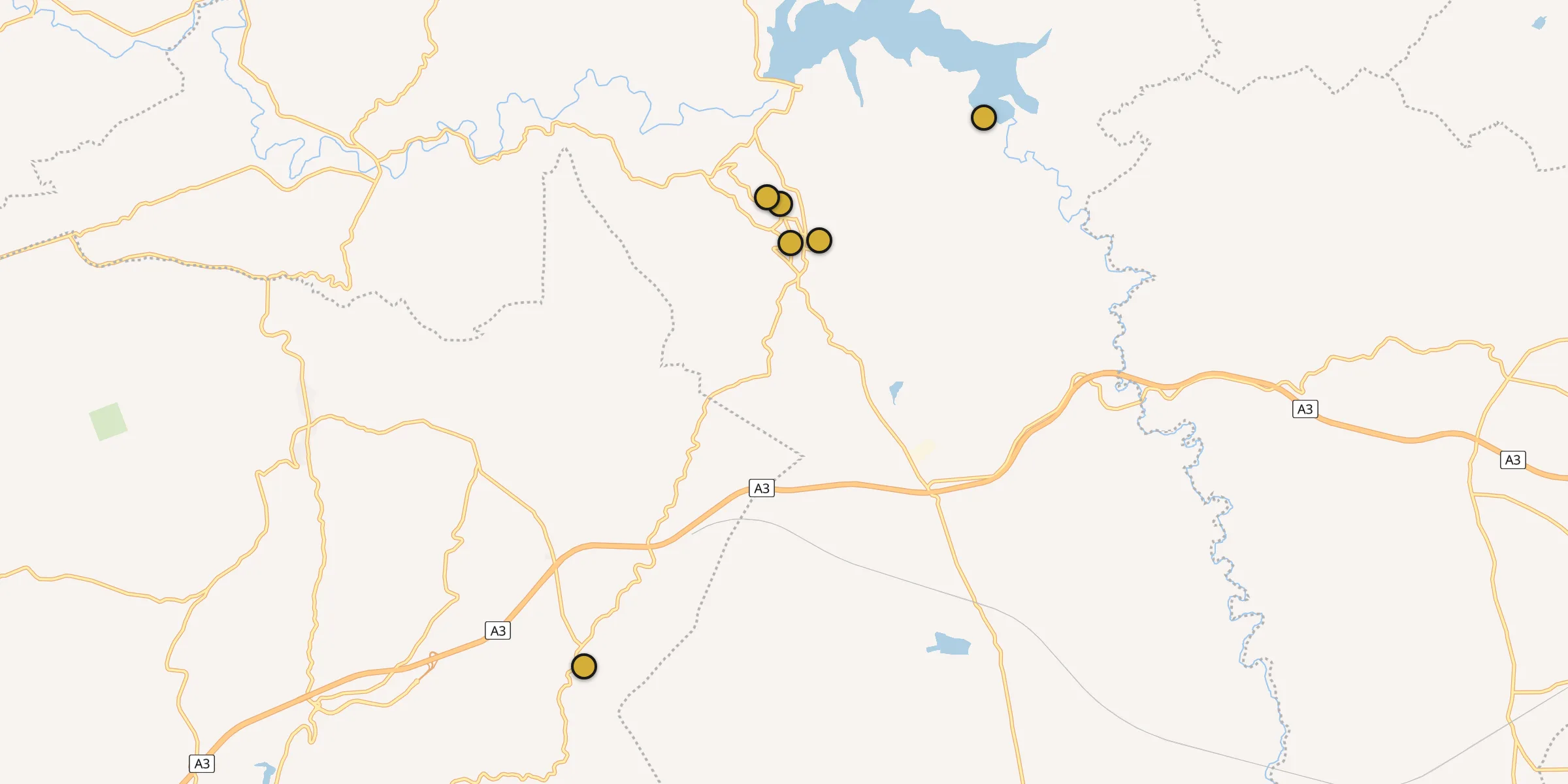 Plan des mosquées à Sidi Abdelli : cliquez sur un point pour voir la fiche