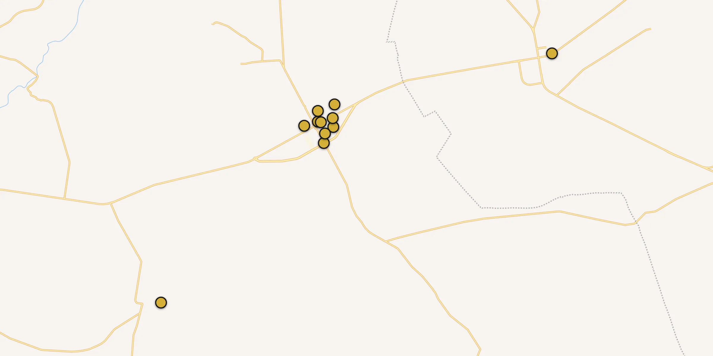 Carte des mosquées à Mehdia daira de meghila