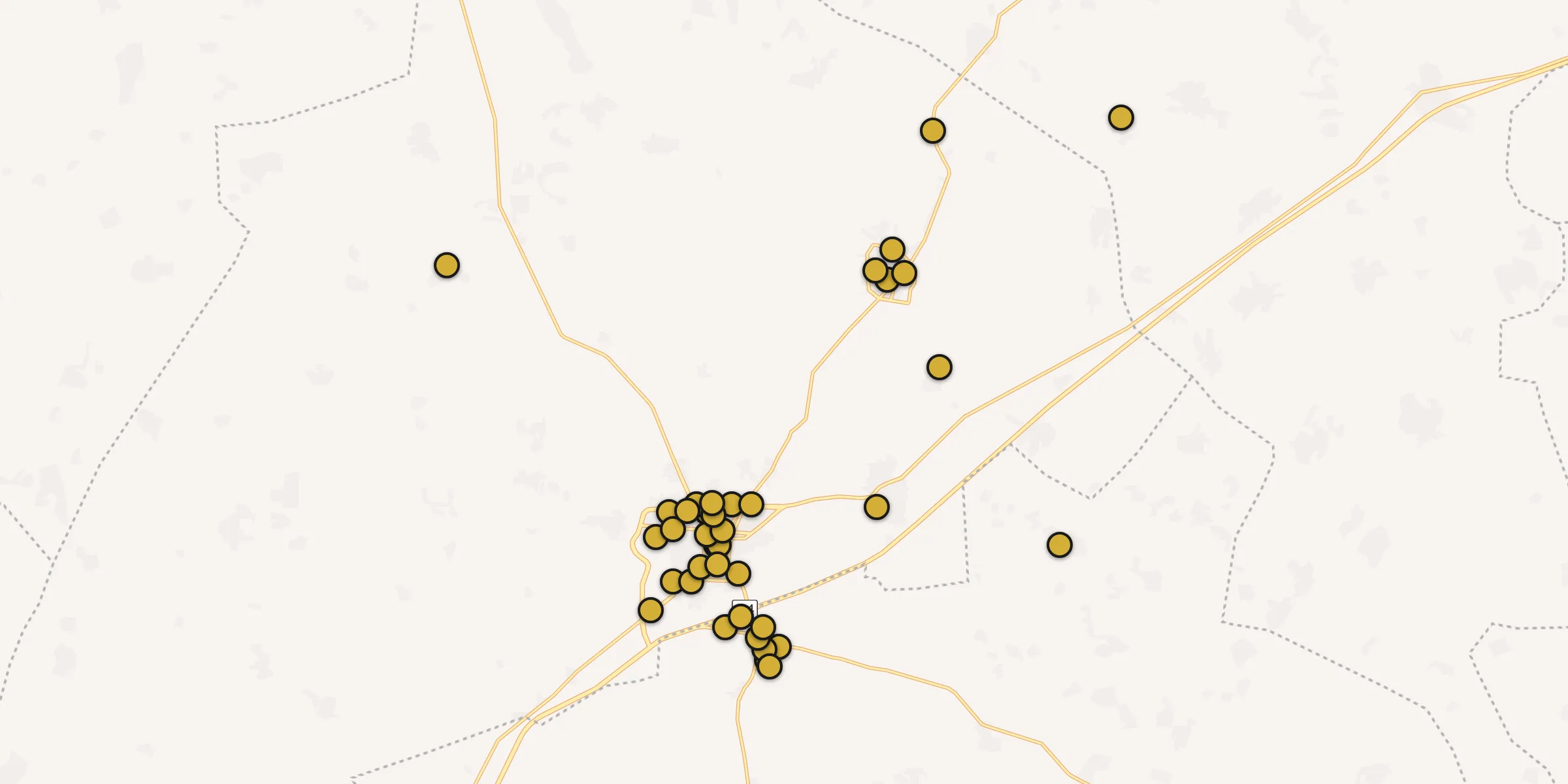 Carte des mosquées à Al Bāb