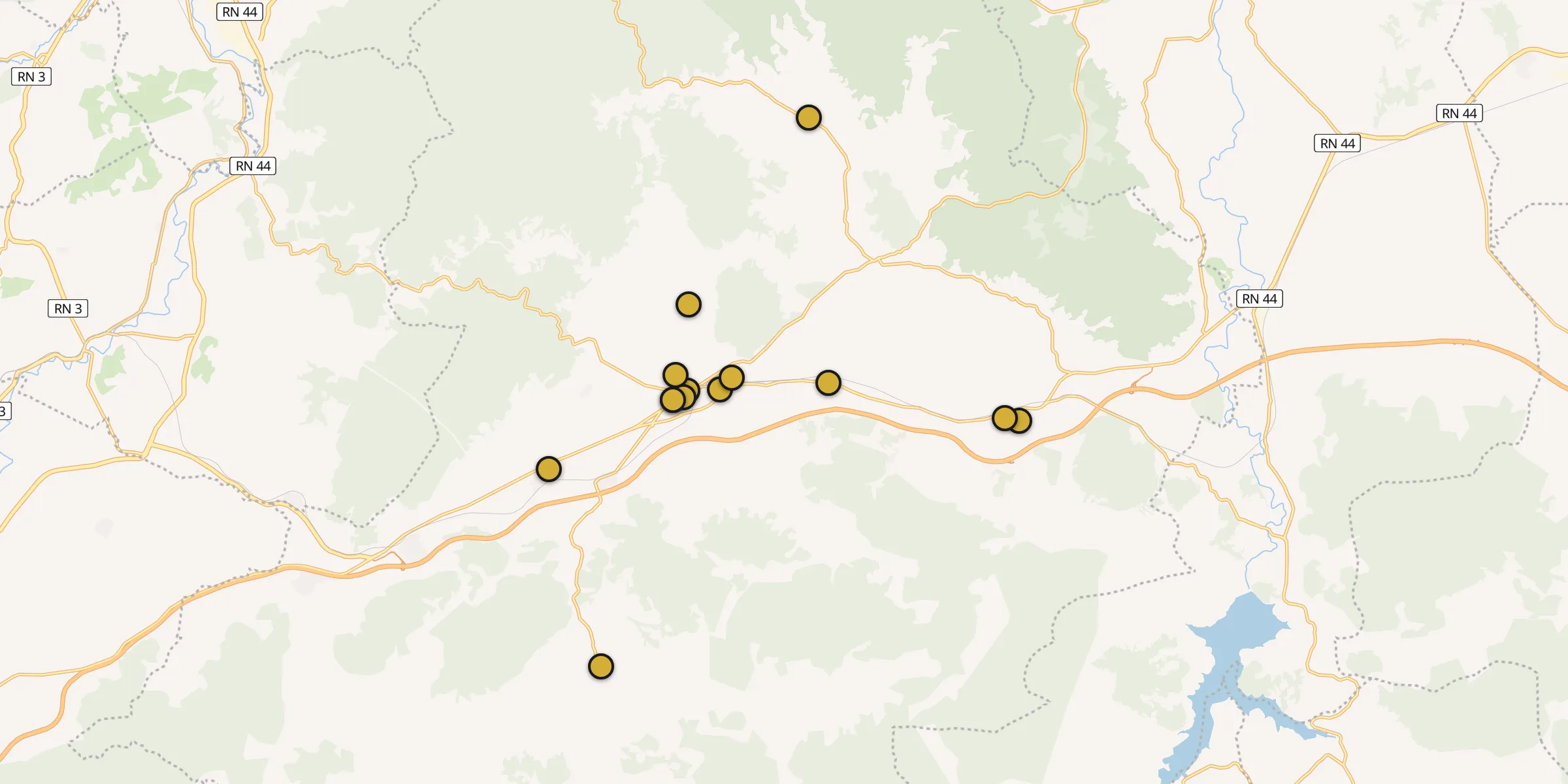Plan des mosquées à Azzaba : cliquez sur un point pour voir la fiche