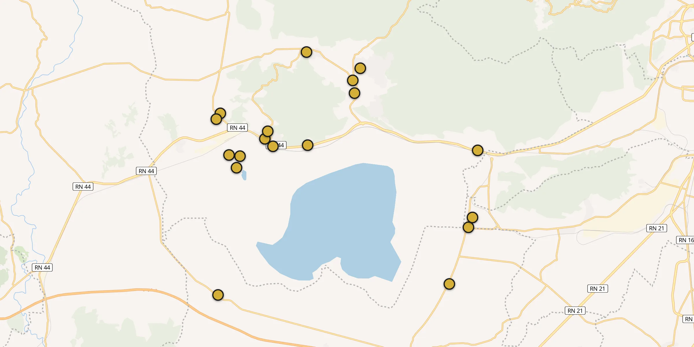 Plan des mosquées à Berrahal : cliquez sur un point pour voir la fiche