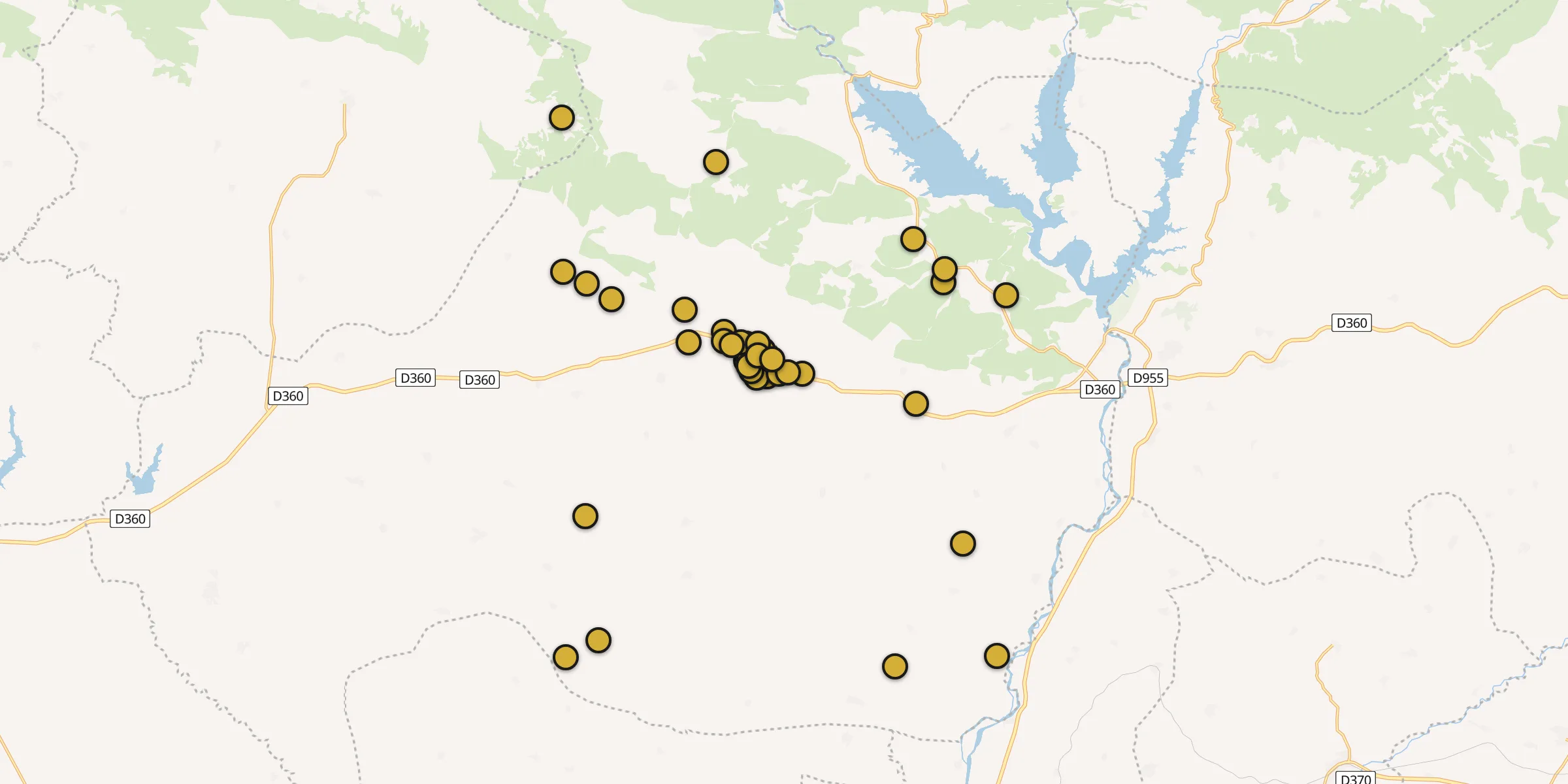 Plan des mosquées à Silvan : cliquez sur un point pour voir la fiche