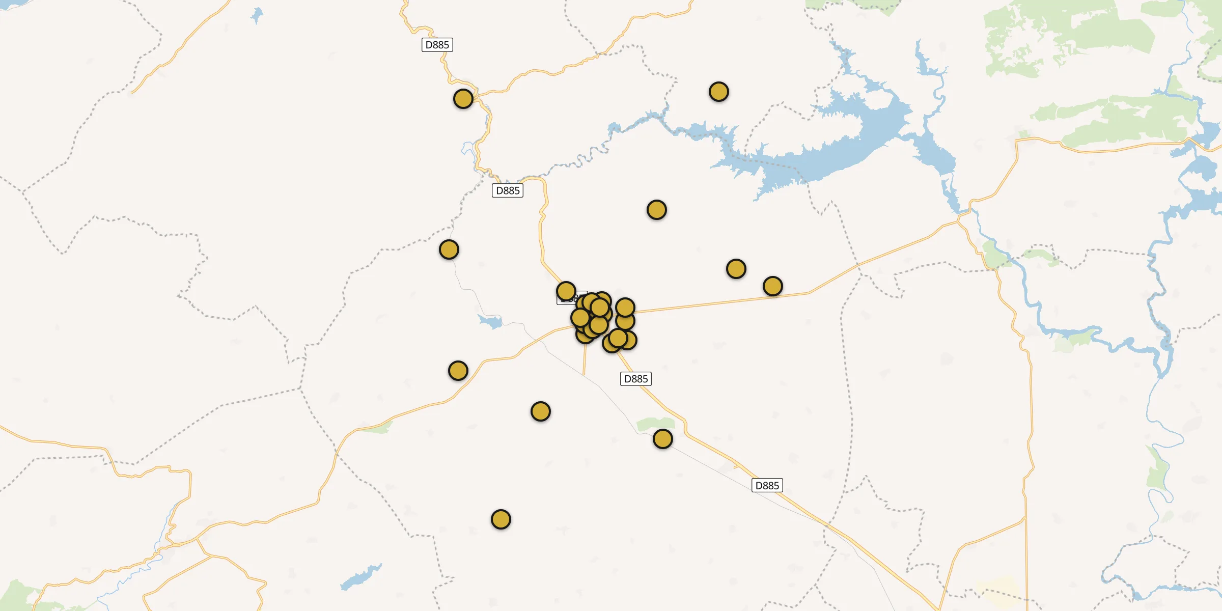 Plan des mosquées à Ergani : cliquez sur un point pour voir la fiche