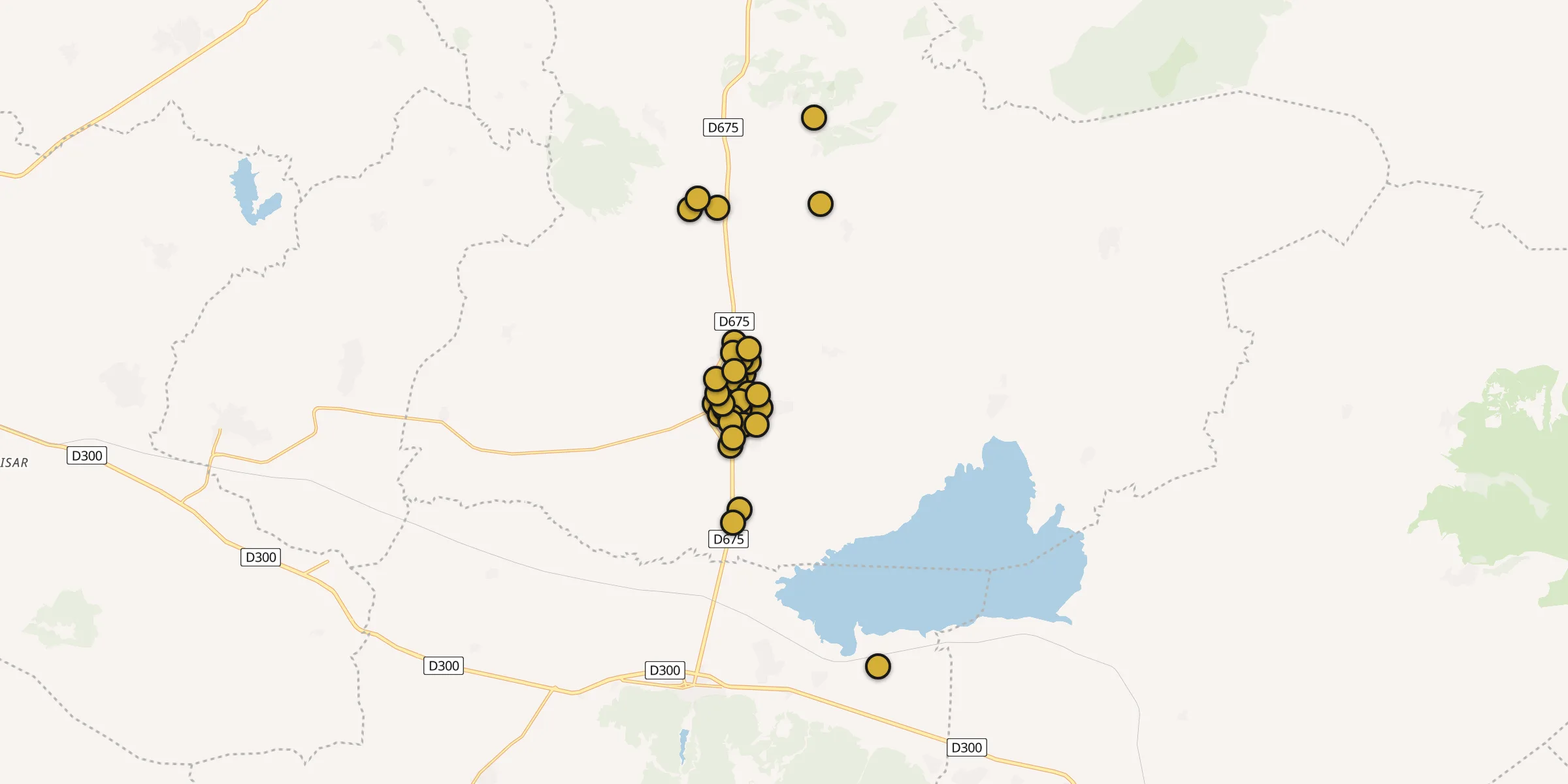 Plan des mosquées à Bolvadin : cliquez sur un point pour voir la fiche