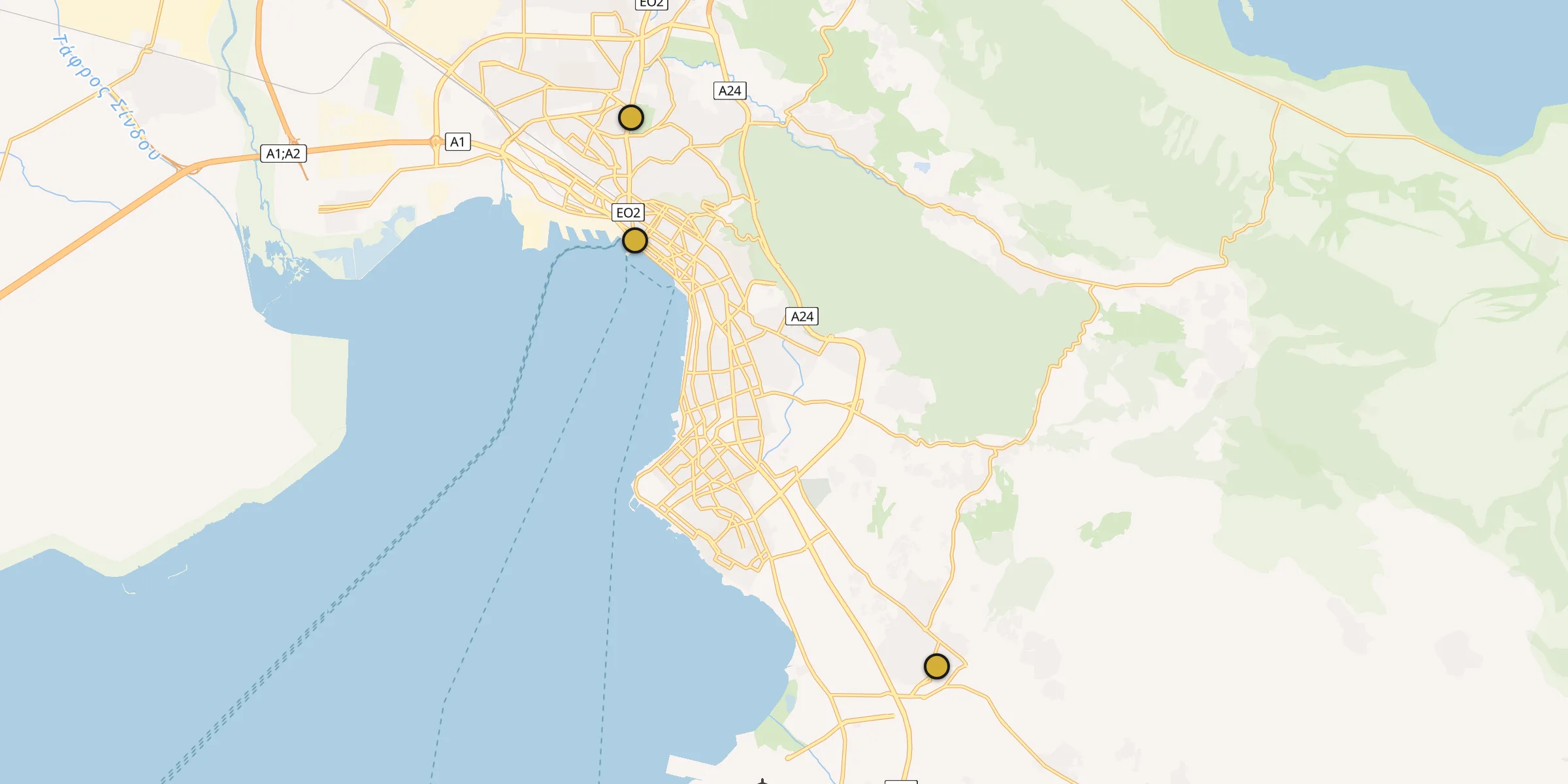 Carte des mosquées à Thessalonique