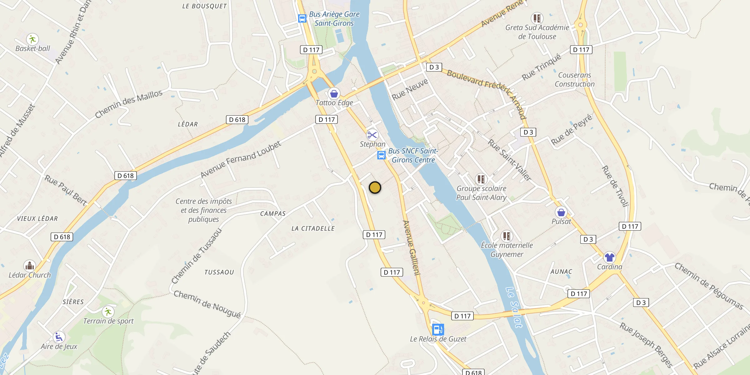 Carte des mosquées à Saint-Girons