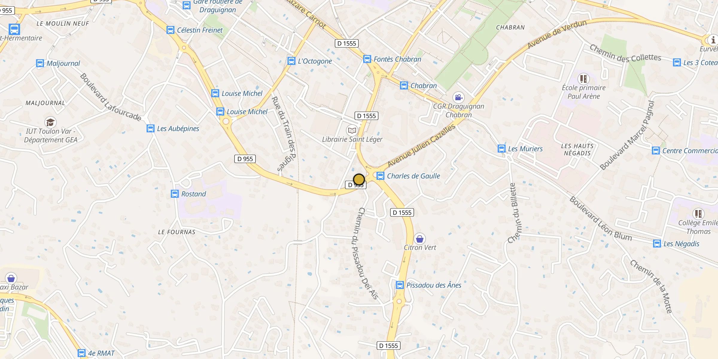 Carte des mosquées à Draguignan