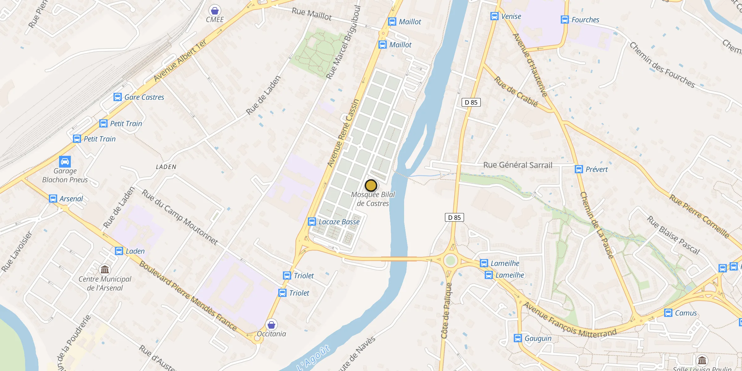 Carte des mosquées {aville}