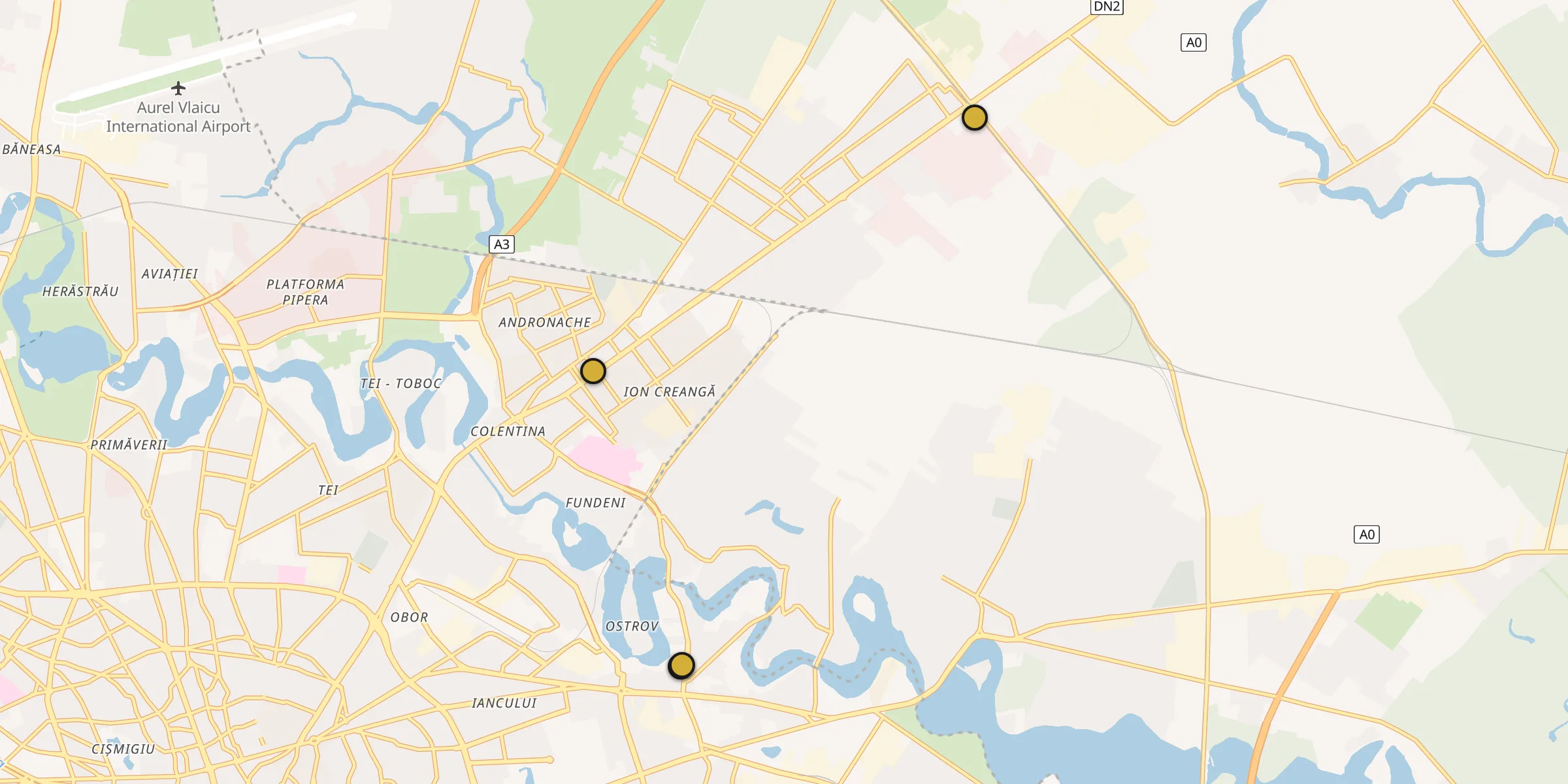 Plan des mosquées à Sector 3 : cliquez sur un point pour voir la fiche
