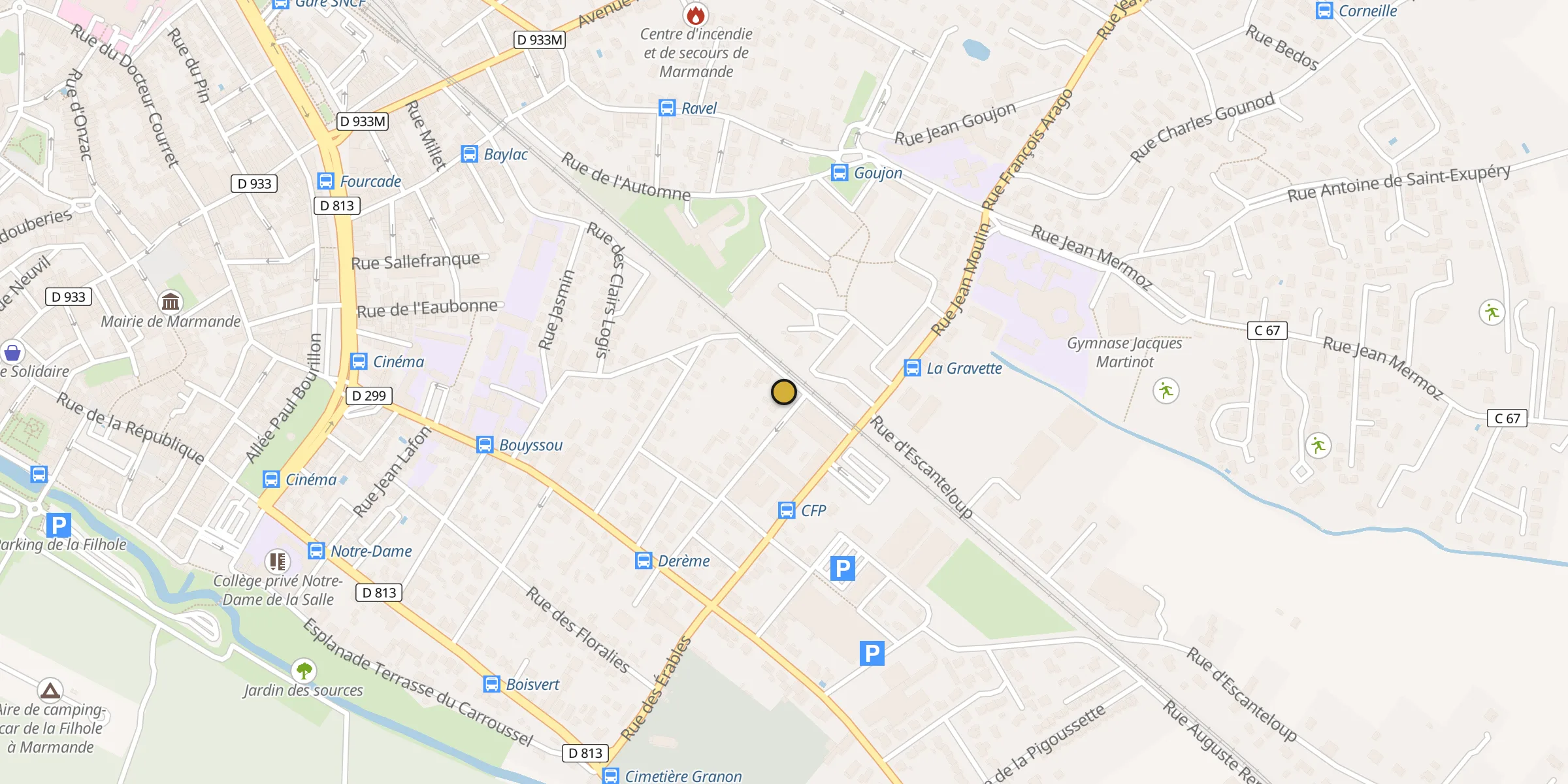 Carte des mosquées à Marmande
