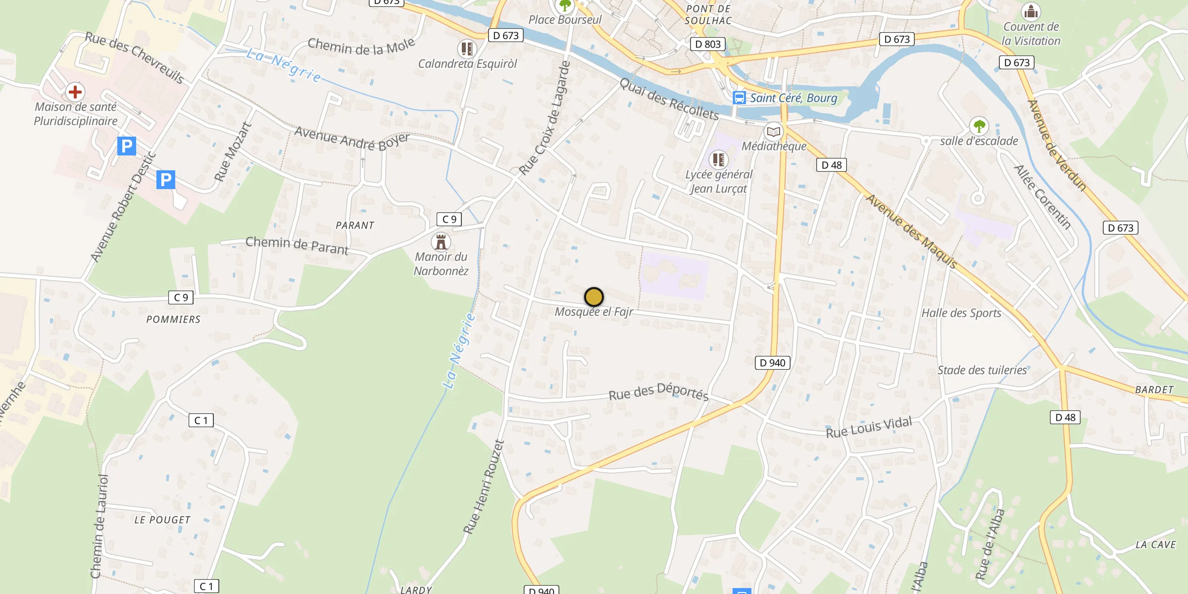 Carte des mosquées {aville}