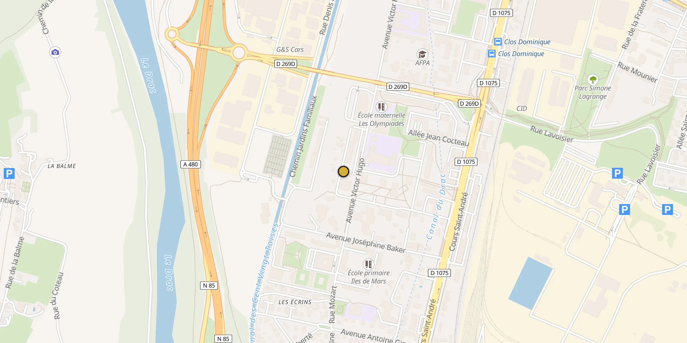 Carte des mosquées {aville}