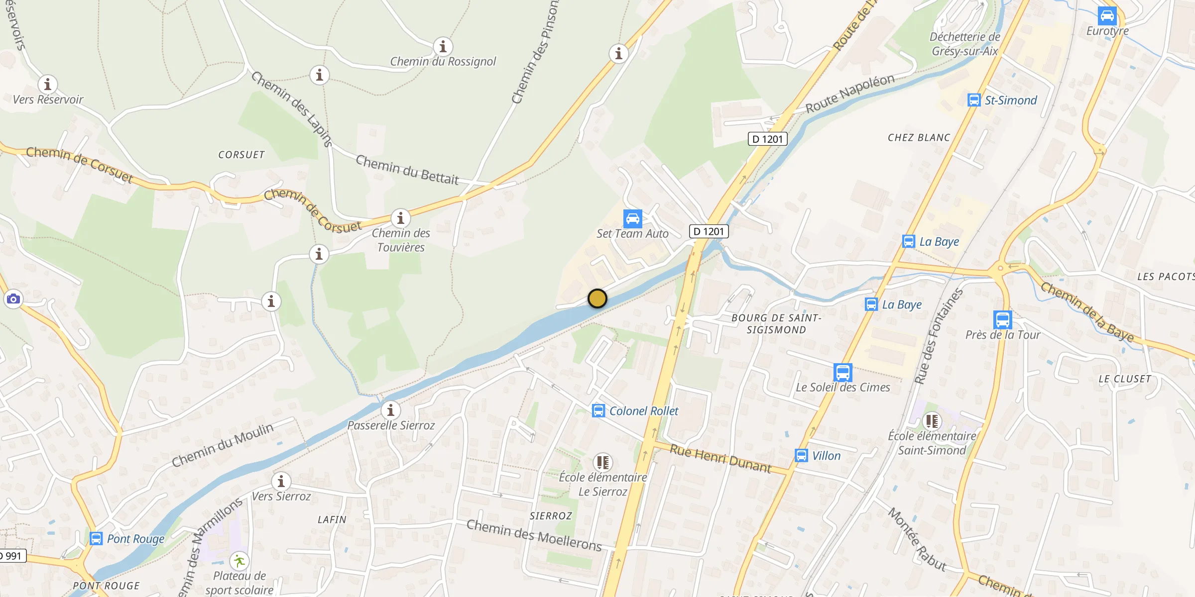 Carte des mosquées à Aix-les-Bains