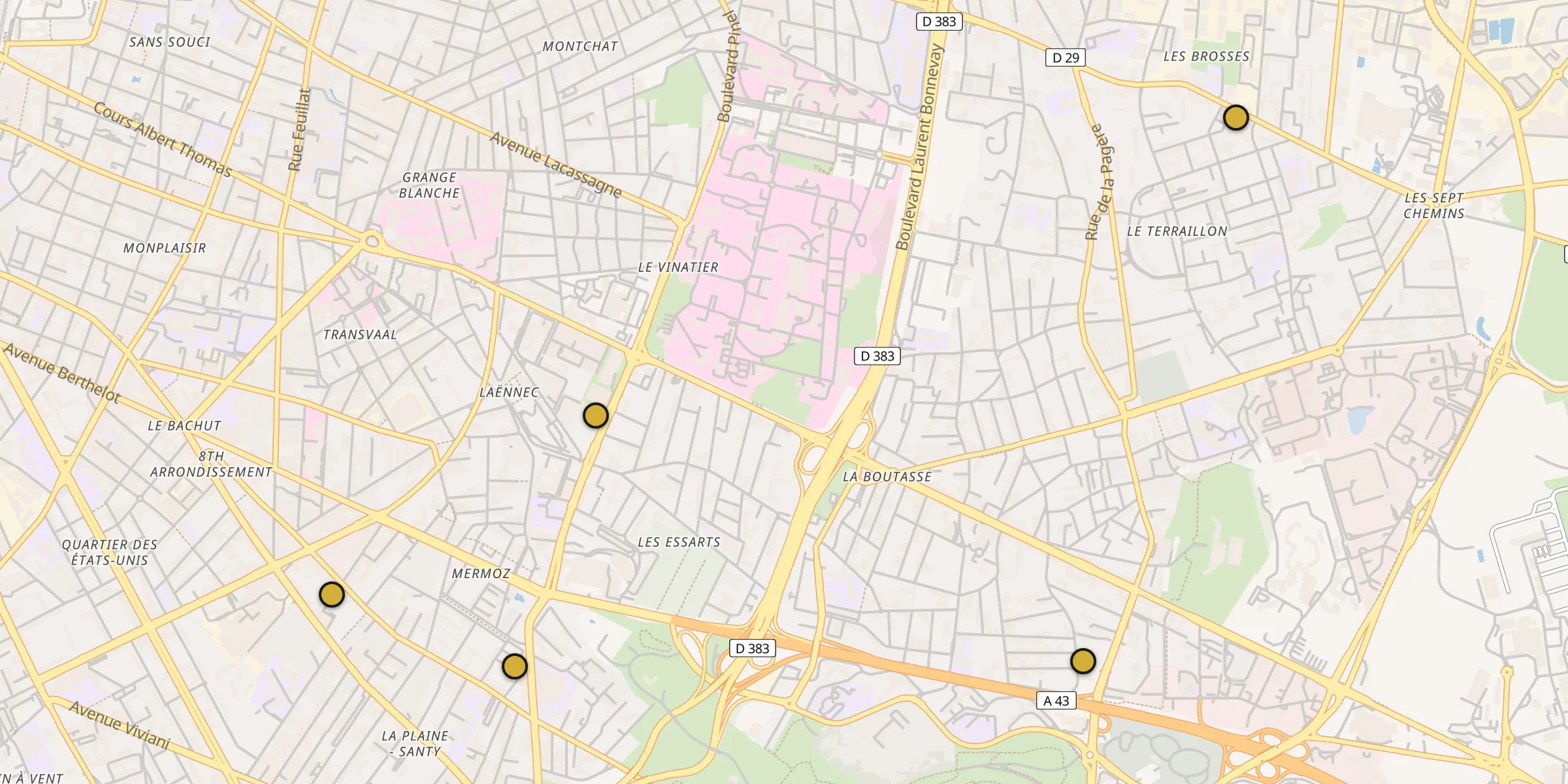 Carte des mosquées {aville}