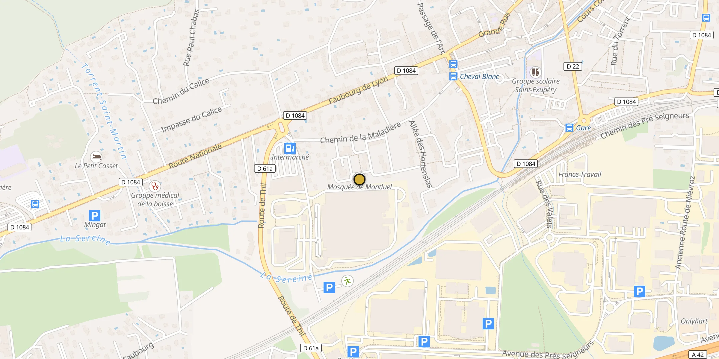 Carte des mosquées {aville}