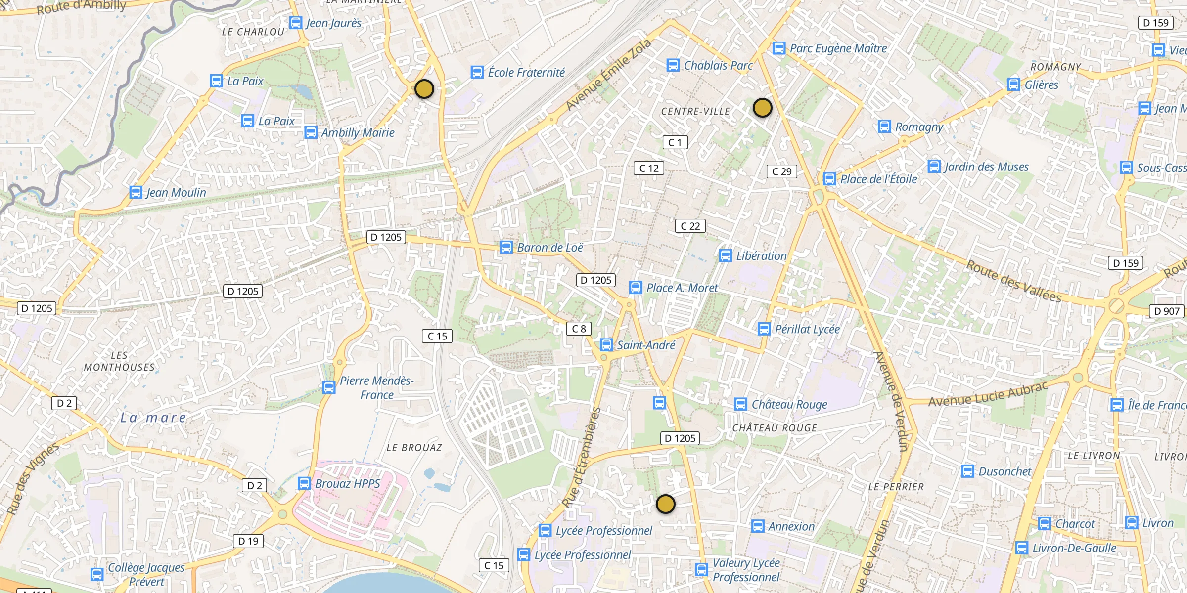 Carte des mosquées {aville}