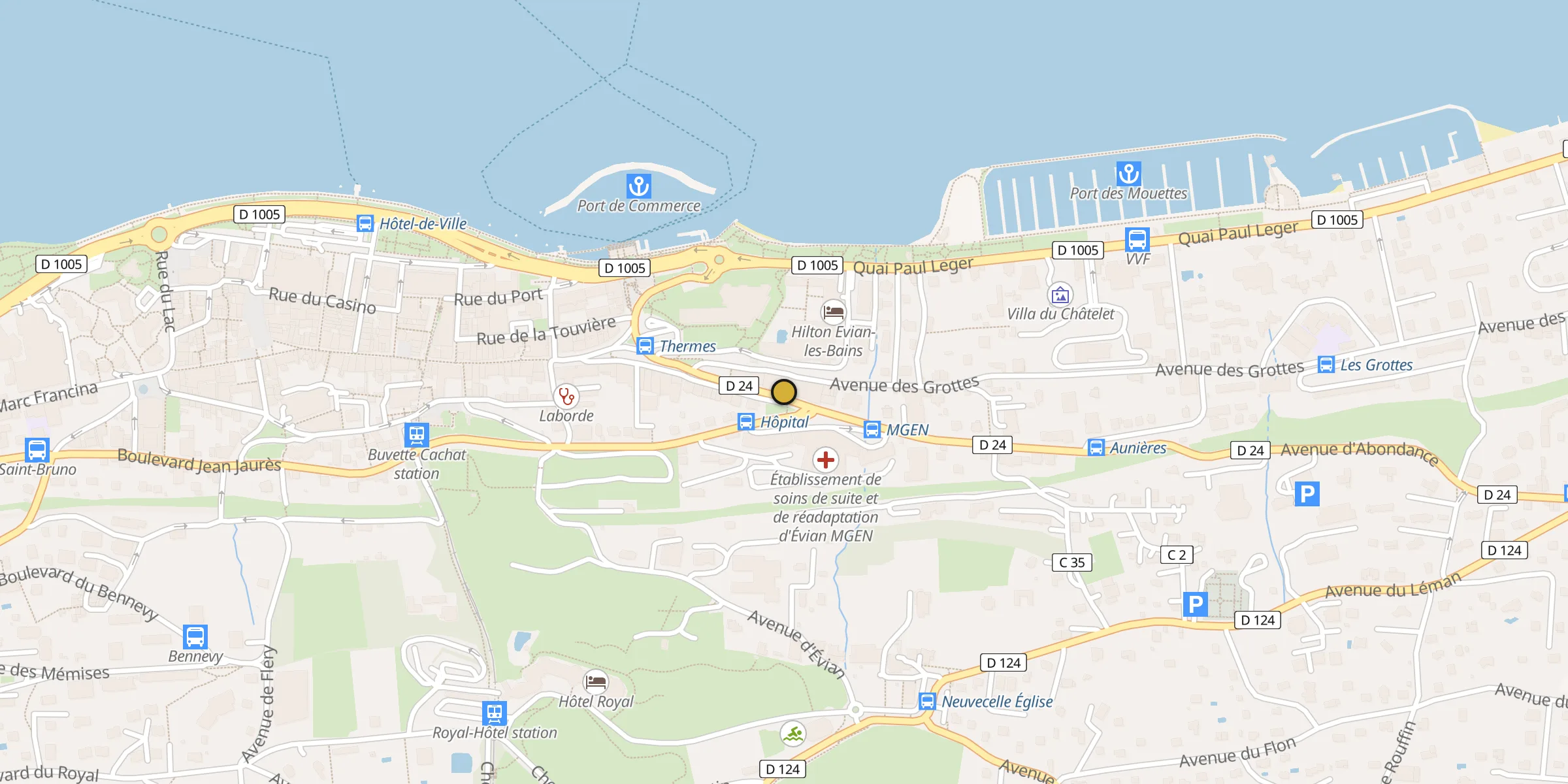 Carte des mosquées à Évian-les-Bains